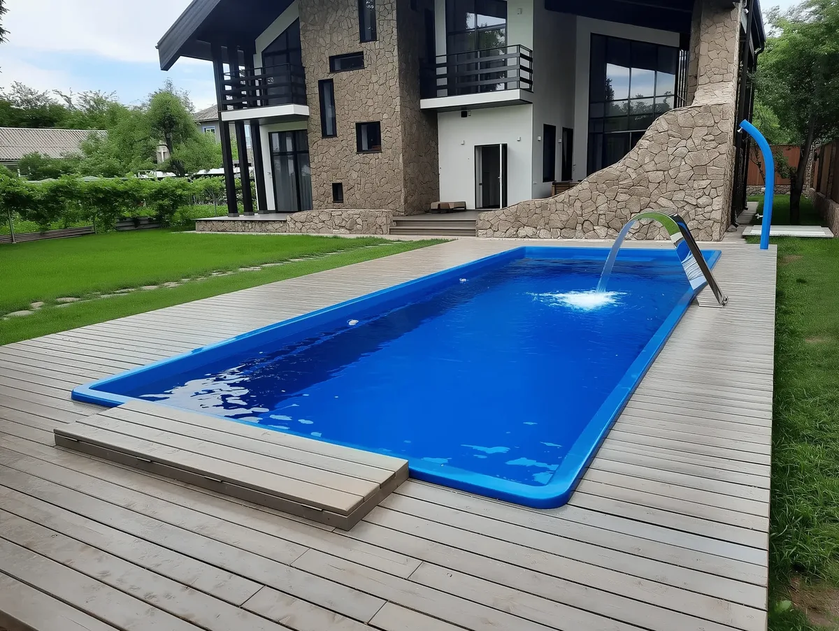 Композитный бассейн Laguna 9 — вид сверху в Хабаровске